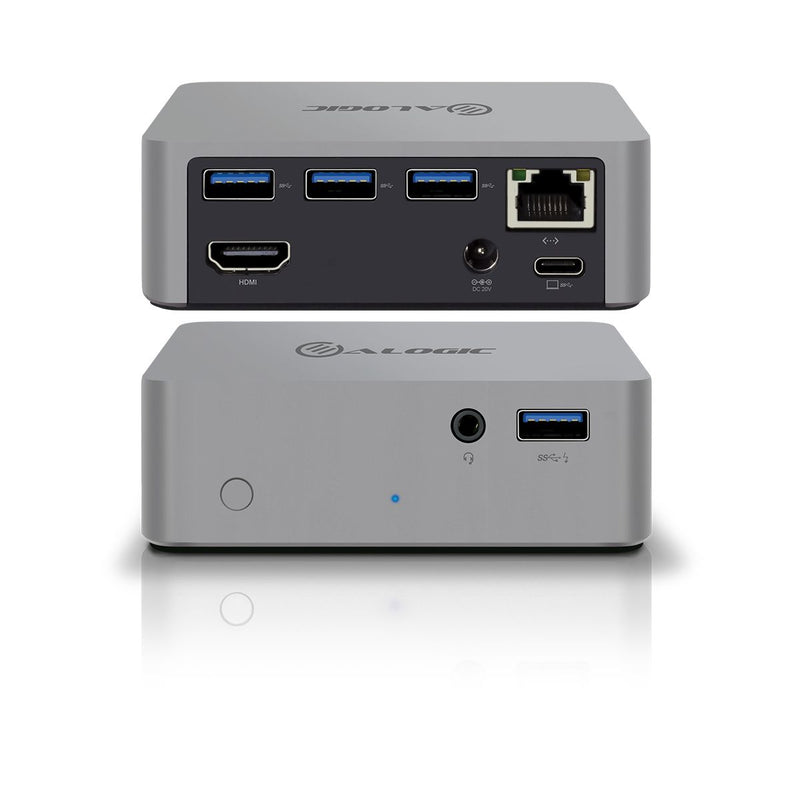 ALOGIC *EOL*ALOGIC USB-C Power Dock-HDMI USB 3.0 Hub USB-C Gigabit Audio Jack – Includes Power Adapter- Pri