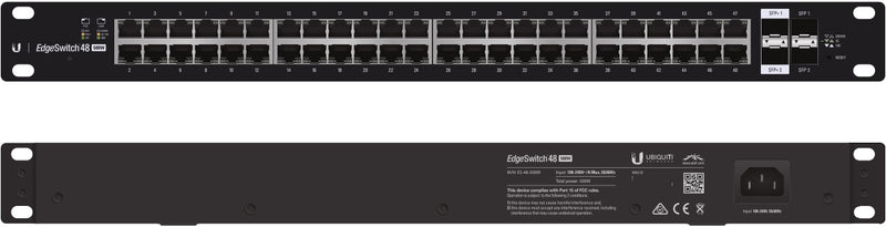 Ubiquiti ES-48-500W-AU network switch Managed L2/L3 Gigabit Ethernet (10/100/1000) Power over Ethernet (PoE) 1U Black