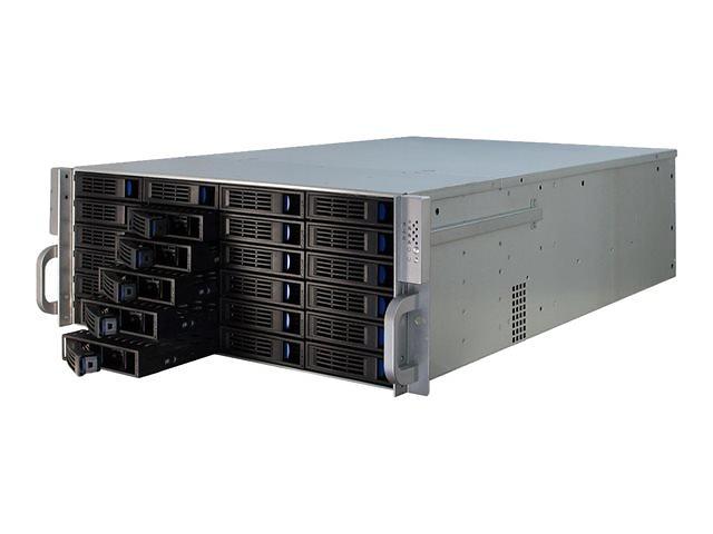TGC Rack Mountable Server Chassis 4U 650mm Depth with 24 Bays Hot-Swap and Redundant 2U PSU Window