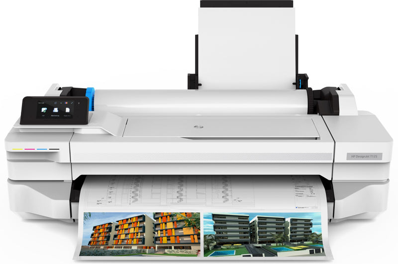 HP Designjet T125 large format printer Thermal inkjet 1200 x 1200 DPI Ethernet LAN Wi-Fi