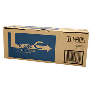 KYOCERA TK-584C Cyan Toner Cartridge (2,800 Yield)