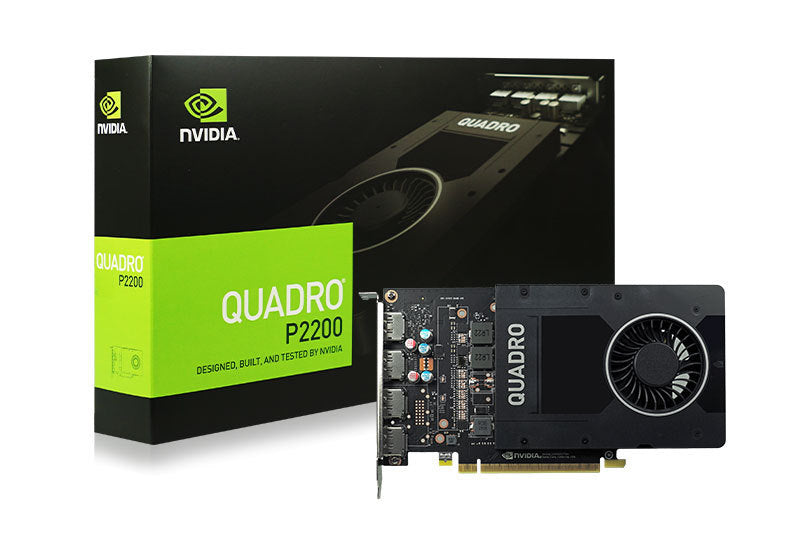LEADTEK Quadro P2200 Work Station Graphics Card PCIE 5GB DDR5, 4H(DP), Single Slot, 1x Fan, ATX (Software di