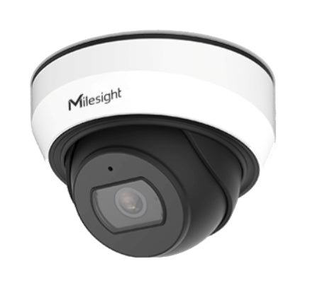 Milesight 8MP Weather-Proof Mini Dome Turret Camera, Fixed Lens, 25m IR Distance, PoE, IP67, IK10