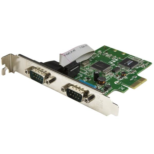 StarTech 2-Port PCI Express Serial Card with 16C1050 UART - RS232