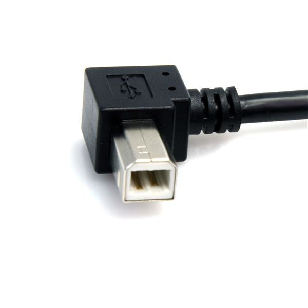 StarTech 3 ft A Right Angle to B Right Angle USB Cable - M/M