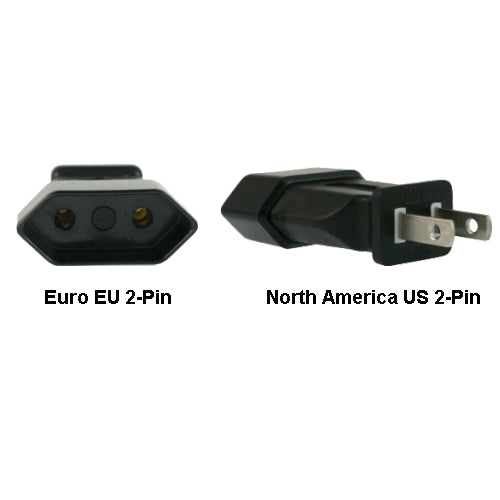 InLine Euro EU to US 2-Pin Power Plug Adapter
