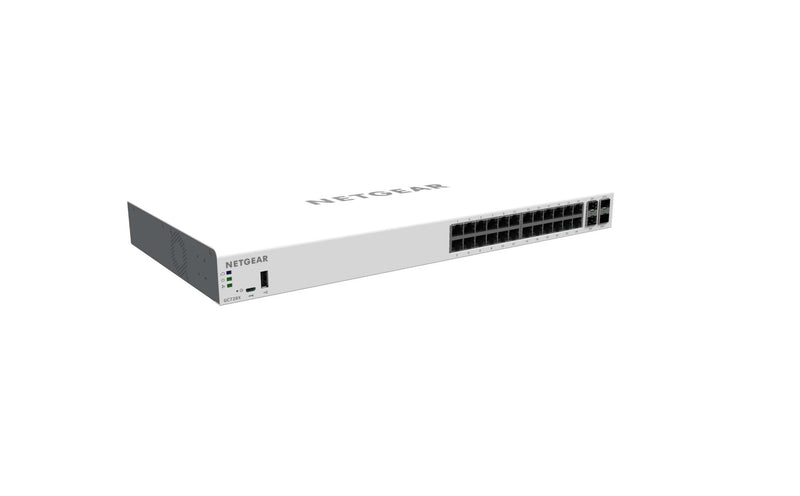 NETGEAR Insight Managed 28-port Gigabit Ethernet Smart Cloud Switch with 2 SFP and 2 SFP+ 10G Fiber ports (G