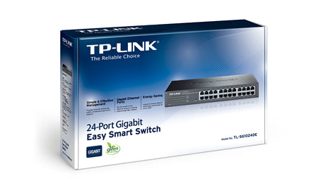 TP-Link TL-SG1024DE network switch Managed L2 Gigabit Ethernet (10/100/1000) Black