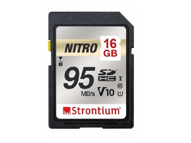Strontium Technology 16GB NITRO CLASS 10 SD CARD FOR CAMERA