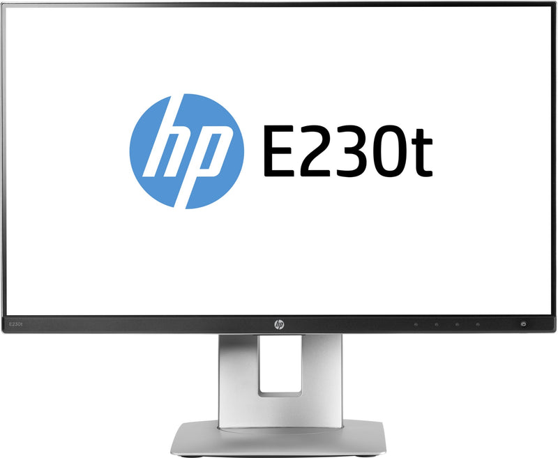 HP EliteDisplay E230t 58.4 cm (23") 1920 x 1080 pixels Multi-touch Table Black, Silver