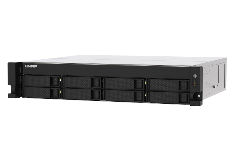 QNAP TS-873AU-RP NAS Rack (2U) Ethernet LAN Aluminium, Black V1500B