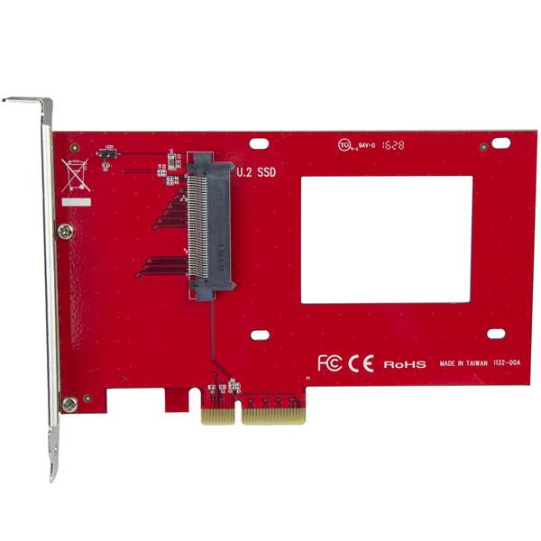 StarTech U.2 to PCIe Adapter for 2.5" U.2 NVMe SSD - SFF-8639 - x4 PCI Express 4.0
