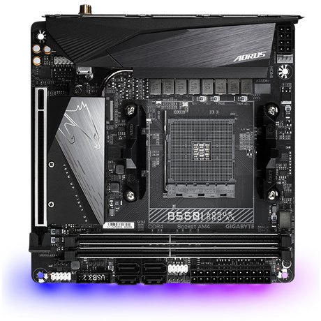 Gigabyte B550I AORUS PRO AX AMD B550 Socket AM4 mini ITX