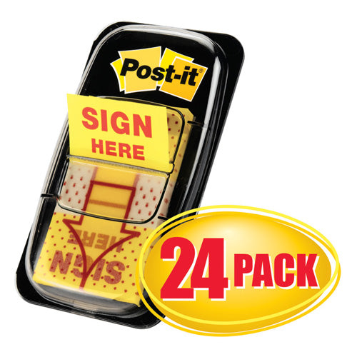 POST-IT P-I 680-9-24CP Sign Here Pk24