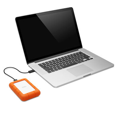 LaCie Rugged Mini external hard drive 2000 GB Orange, Silver