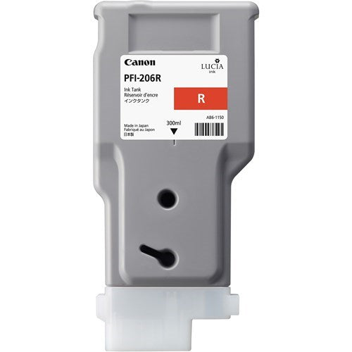 Canon PFI-206R LUCIA EX RED INK FOR IPF6400 6450 - 300ML