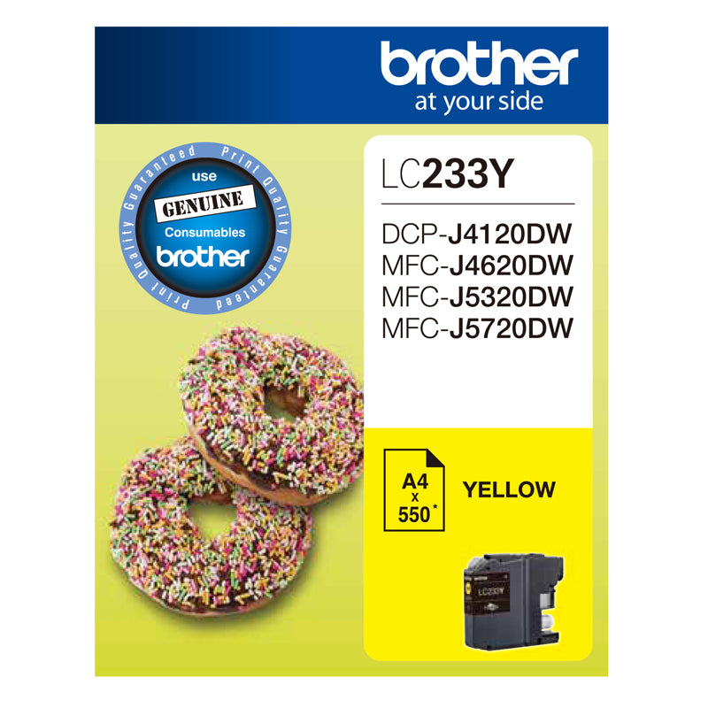 Brother YELLOW INK CARTRIDGE TO SUIT DCP-J4120DW/MFC-J4620DW/J5320DW/J5720DW - UP TO 550 PAGES