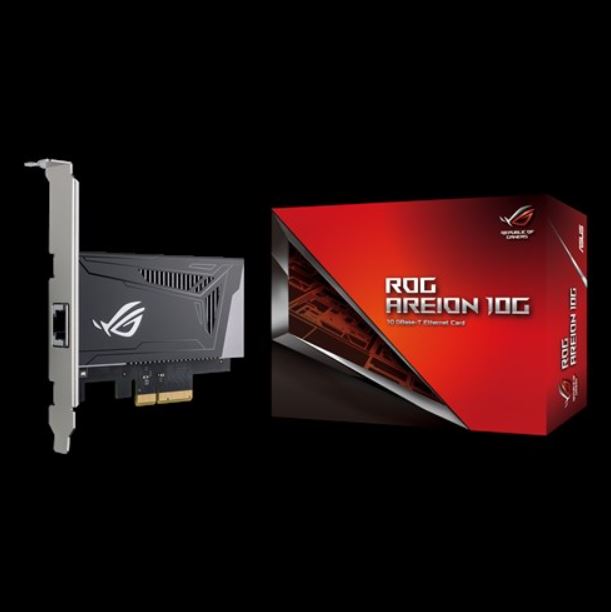 ASUS ROG AREION 10G Superfast 10G speed with backwards compatibility of 5/2.5/1G and 100Mbps; full-sized