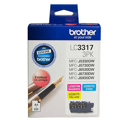 Brother LC33173PK ink cartridge 3 pc(s) Original Cyan, Magenta, Yellow