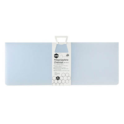 MARBIG CHAIRMAT PP 1200 X 1500MM RECTANGULAR LARGE FROSTY ICE