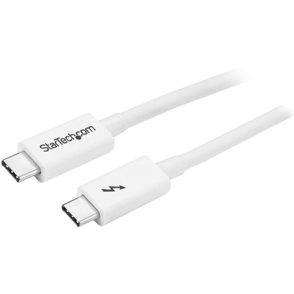 StarTech Thunderbolt 3 Cable - 20Gbps - 2m - White - Thunderbolt, USB, and DisplayPort Suitable