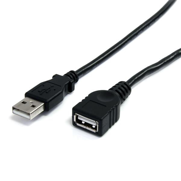 StarTech 6 ft Black USB 2.0 Extension Cable A to A - M/F