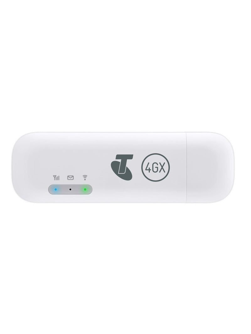Telstra Pre-Paid 4GX USB Modem (E8372) - DEVICE, SIM + FREE 3 GB DATA, LED Display, 5 Users Support, Support