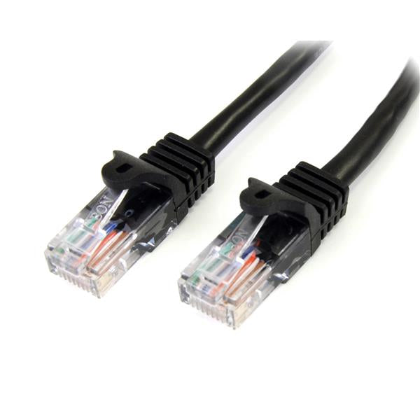 StarTech Cat5e Ethernet Patch Cable with Snagless RJ45 Connectors - 10 m, Black