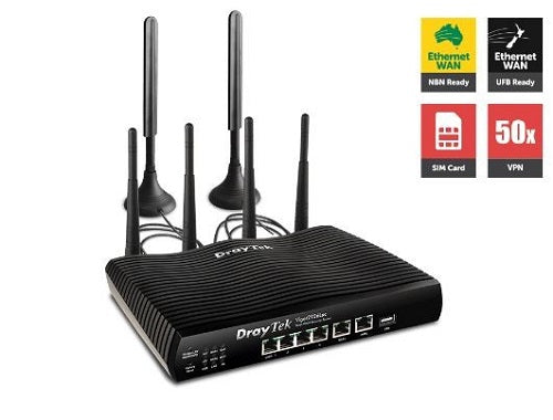 Draytek Vigor2926LAC Multi-WAN Gigabit Broadband Router Wireless AC2000 Firewall 50VPNs 2Gigabit WAN 4Gigabi