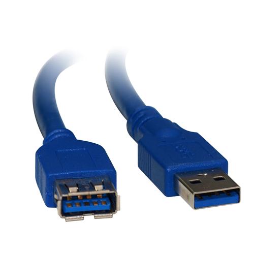 8WARE 8WR CAB USB 3.0 Extension Cable Type A to A M/F Blue - 1m