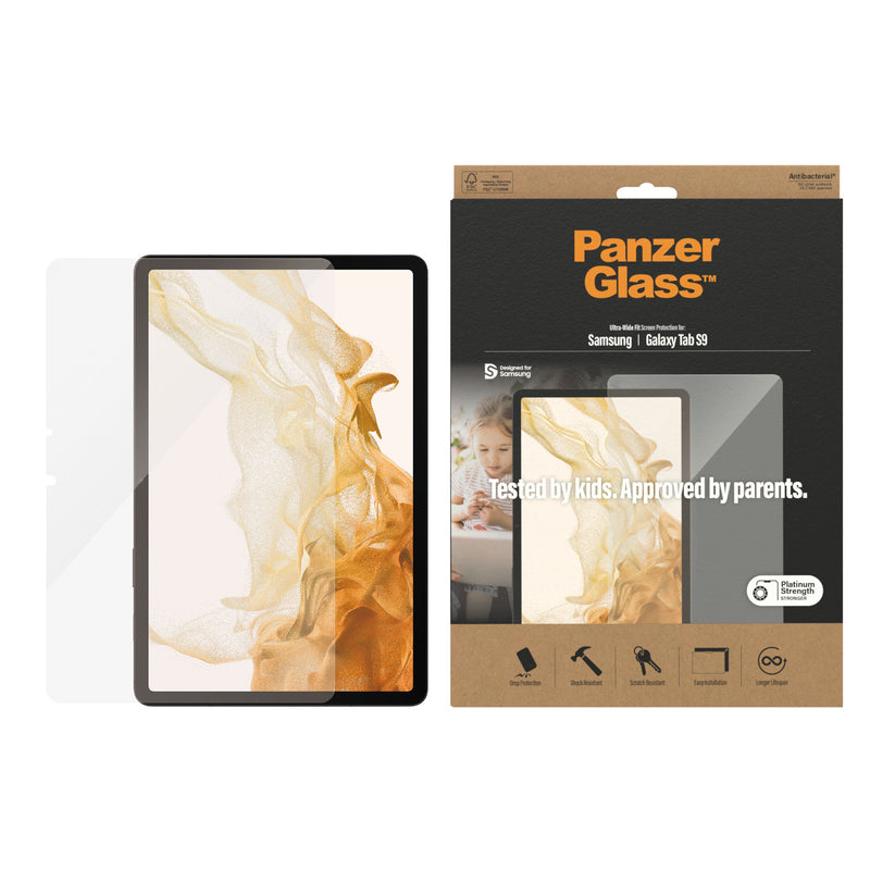 PanzerGlass ™️ Screen Protector Samsung Galaxy Tab S9 | Ultra-Wide Fit
