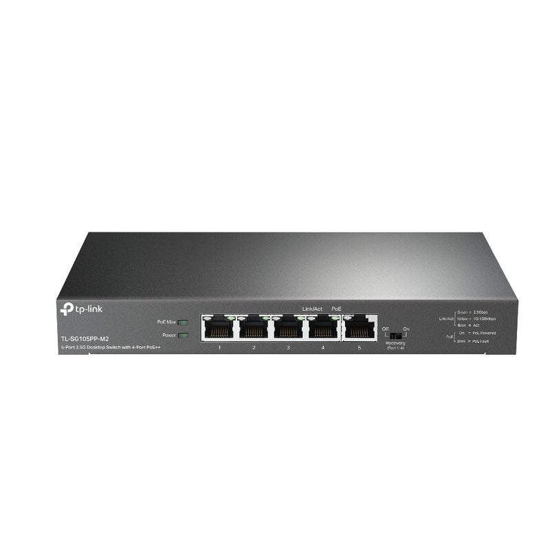 TP-Link TL-SG105PP-M2 network switch Unmanaged Gigabit Ethernet (10/100/1000) Black
