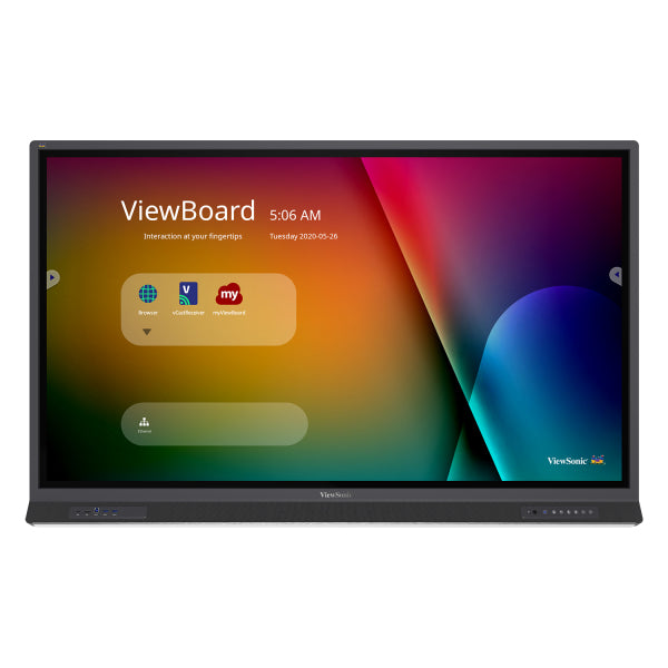 Viewsonic IFP6552-1A interactive whiteboard 165.1 cm (65") 3840 x 2160 pixels Touchscreen Black HDMI