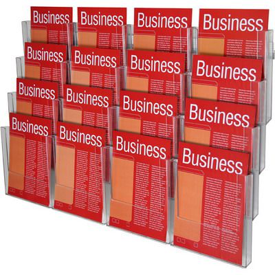 ESSELTE BROCHURE HOLDER WALL SYSTEM 4 TIER A4 X 16