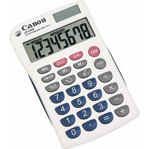 Canon LS-330H calculator Pocket Display White