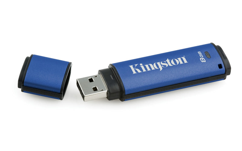 Kingston DataTraveler Vault Privacy 3.0 8GB USB flash drive USB Type-A 3.2 Gen 1 (3.1 Gen 1) Blue