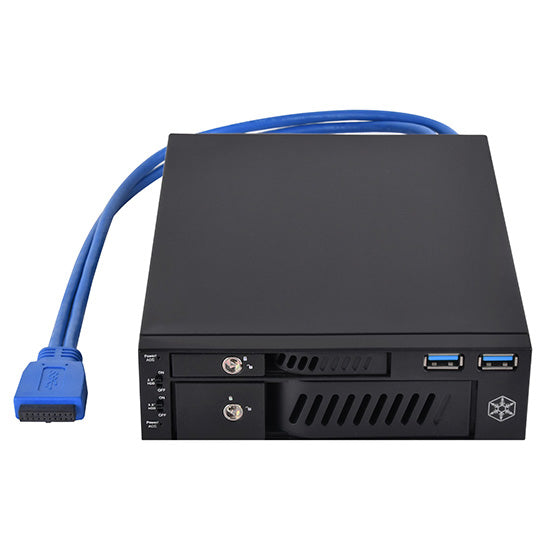 Silverstone FP510 2.5/3.5 HDD/SSD enclosure Black