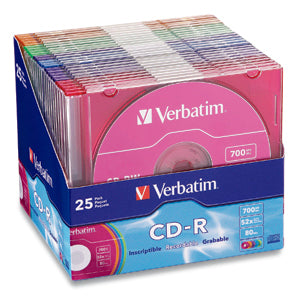 Verbatim 52X CD-R Media Standard 700 MB 25 pc(s)