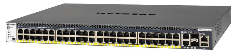 New Netgear M4300-52G-PoE+ 48-Port Fully Managed Stackable Layer 3 PoE+ Switch (