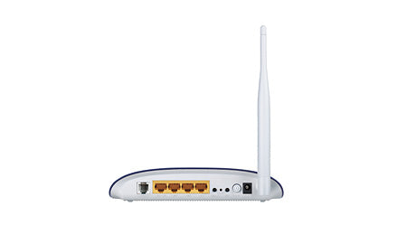 TP-LINK TD-W8950N wireless router Fast Ethernet Blue,White