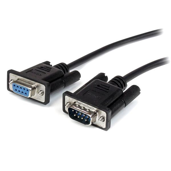 StarTech 2m Black Straight Through DB9 RS232 Serial Cable - M/F