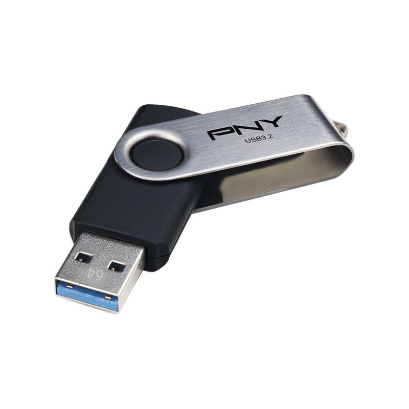 PNY P-FD64GTBATTR USB flash drive 64 GB USB Type-A 3.2 Gen 2 (3.1 Gen 2) Silver