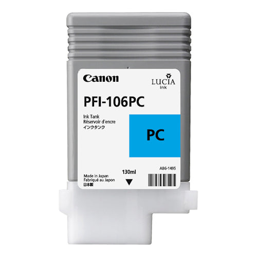 Canon PFI-106PC LUCIA EX PHOTO CYAN INK CARTRIDGE FOR IPF6300,IPF6300S,IPF63