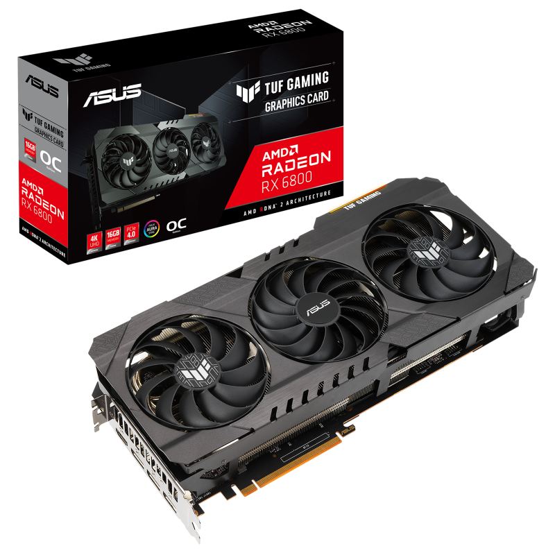 ASUS TUF Gaming TUF-RX6800-O16G-GAMING AMD Radeon RX 6800 16 GB GDDR6