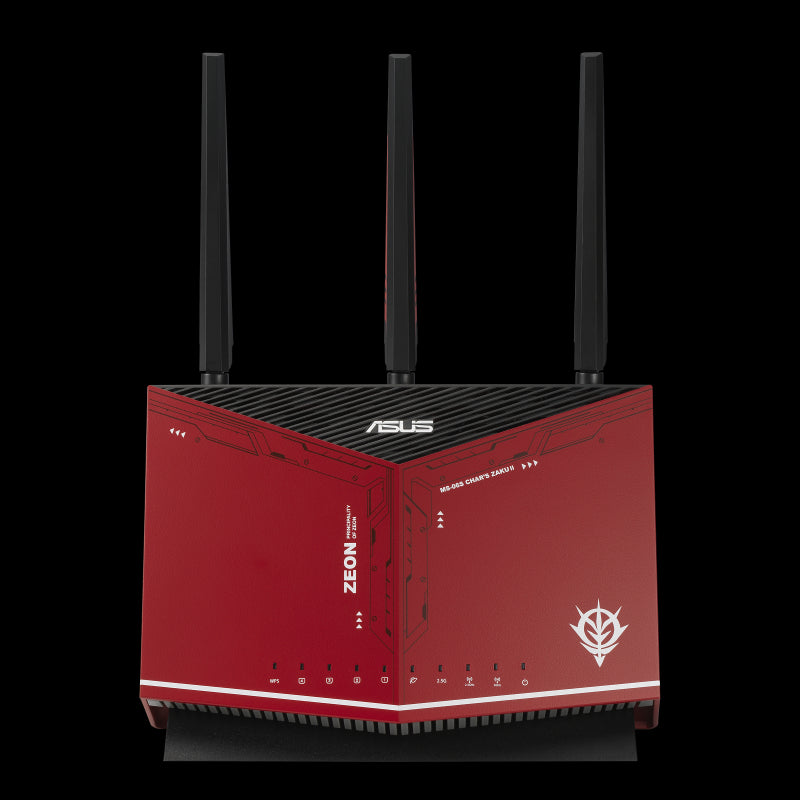 ASUS RT-AX86U ZAKU II EDITION wireless router Gigabit Ethernet Dual-band (2.4 GHz / 5 GHz) Black, Red
