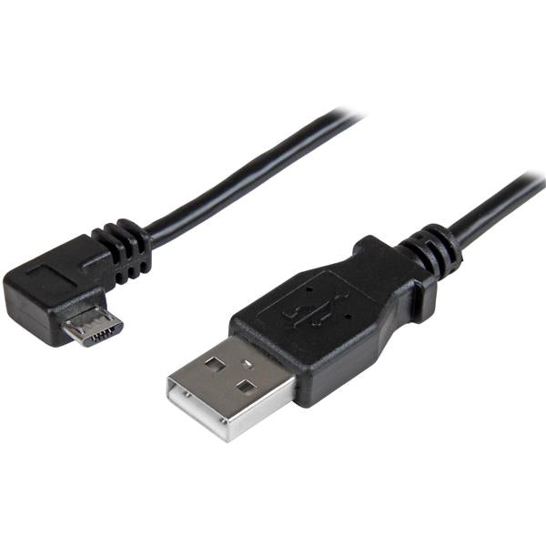 StarTech Micro-USB Charge-and-Sync Cable M/M - Right-Angle Micro-USB - 24 AWG - 0.5 m