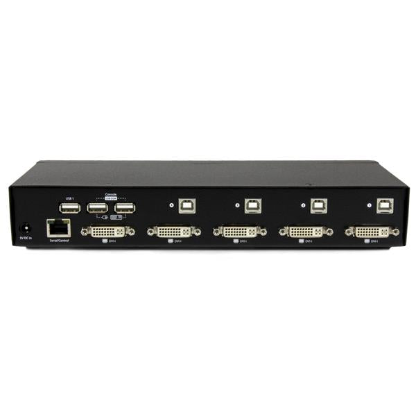 StarTech 4 Port USB DVI KVM Switch with DDM Fast Switching Technology and Cables