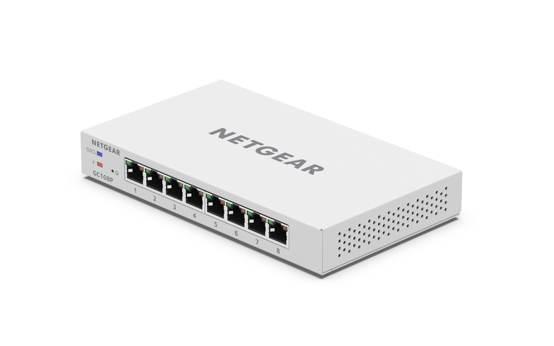 NETGEAR Insight Managed 8-port PoE+ FlexPoE Gigabit Smart Cloud switch (64W PoE budget extendable to 126W)