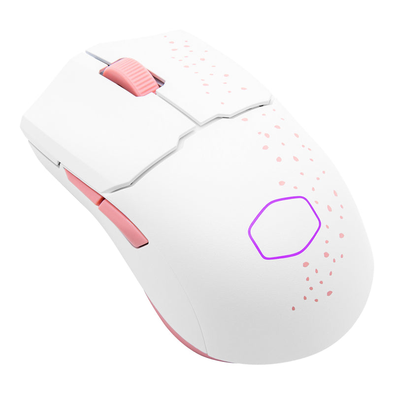 Cooler Master Peripherals MM712 Sakura Limited Edition mouse Ambidextrous RF Wireless + Bluetooth + USB Type-A Optical 19000 DPI