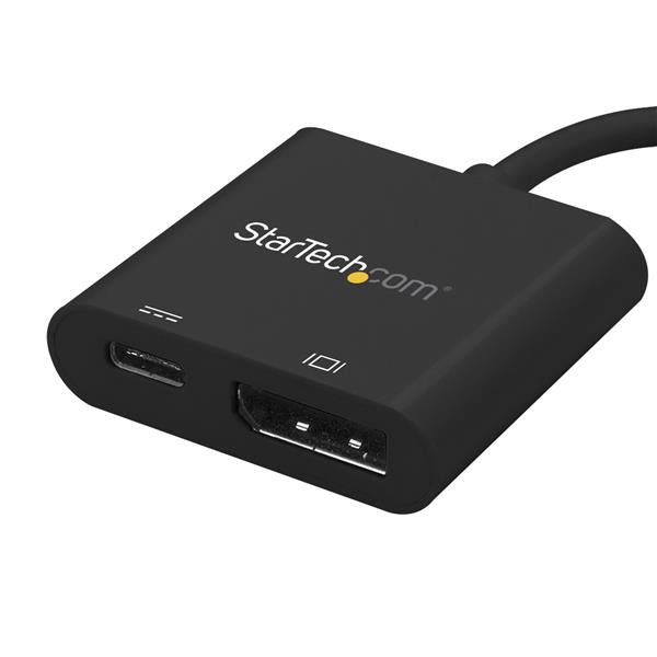 StarTech USB C to DisplayPort Adapter with Power Delivery - 4K 60Hz HBR2 - USB Type-C to DP 1.2 Monitor Video Converter w/ Charging - 60W PD Pass-Through - Thunderbolt 3 Suitable